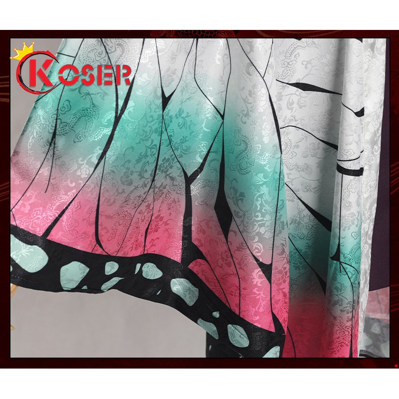 Áo choàng vải cosplay hoạt hình Demon Slayer Kimetsu No Yaiba Haori Kamado Tanjirou Kochou Shinobu Kanao Zenitsu Giyuu