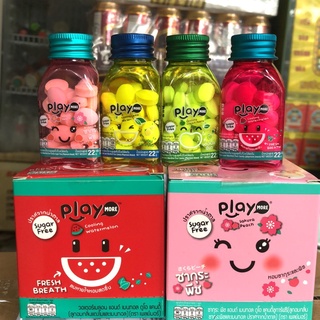 Kẹo play more thái lan 22g the 8 vị bạc hà, dưa hấu, xí muội, táo, đào, nho - ảnh sản phẩm 2