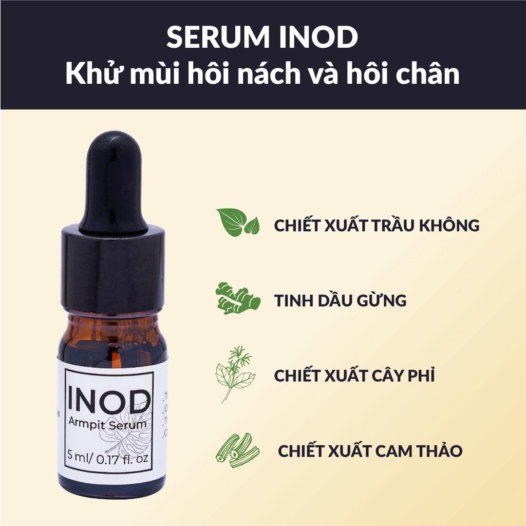 Serum khử mùi hôi nách, hôi chân INOD Huyền Phi 5ml