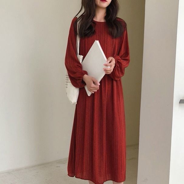 ⭐0412⭐ New large-sized classic long-sleeved dress | BigBuy360 - bigbuy360.vn