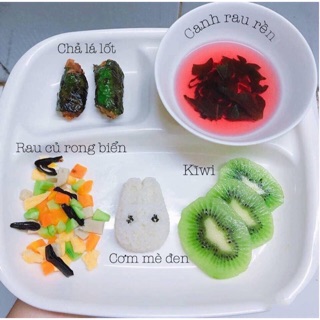 Khay ăn dặm 3 ngăn hàng Nhật