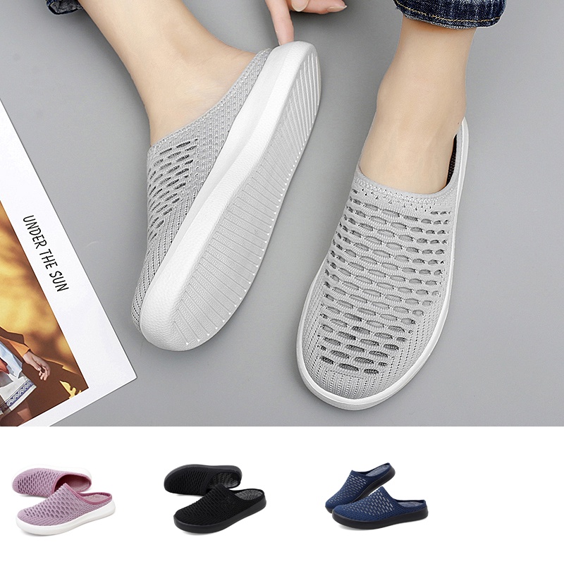 Giày trượt đế bằng phẳng thoáng khí cho nữ vào mùa hè Kích thước: 35-42