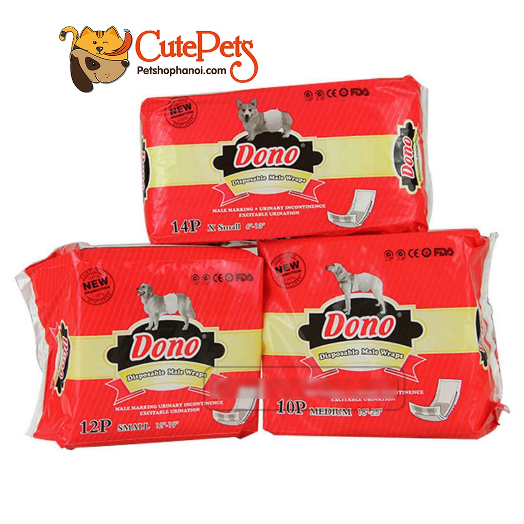 Bỉm cho chó đực, tả cho chó DONO Disposale Diapers - Phụ kiện thú cưng Hà Nội