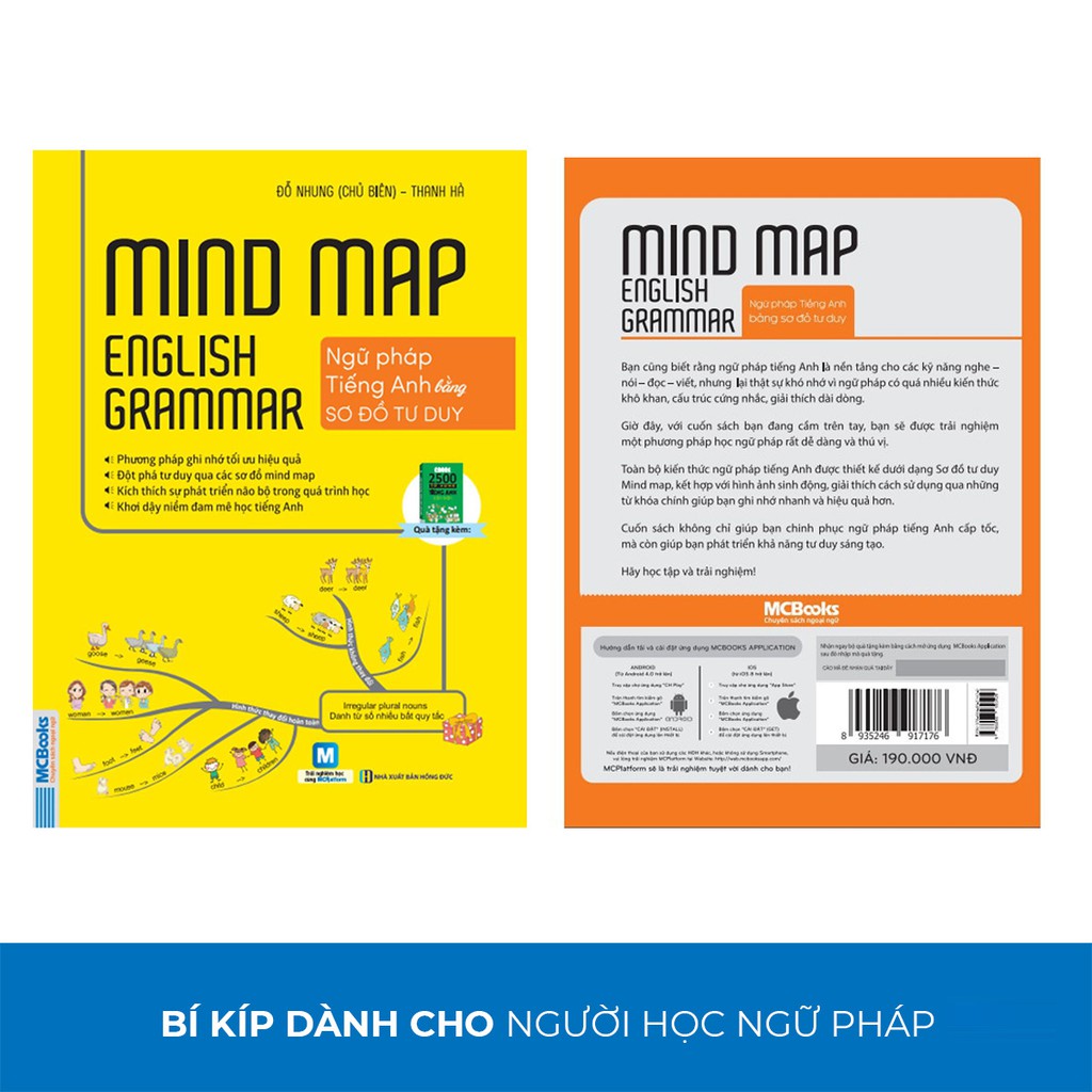 Sách - Mindmap English Grammar - Ngữ Pháp Tiếng Anh Bằng Sơ Đồ Tư Duy