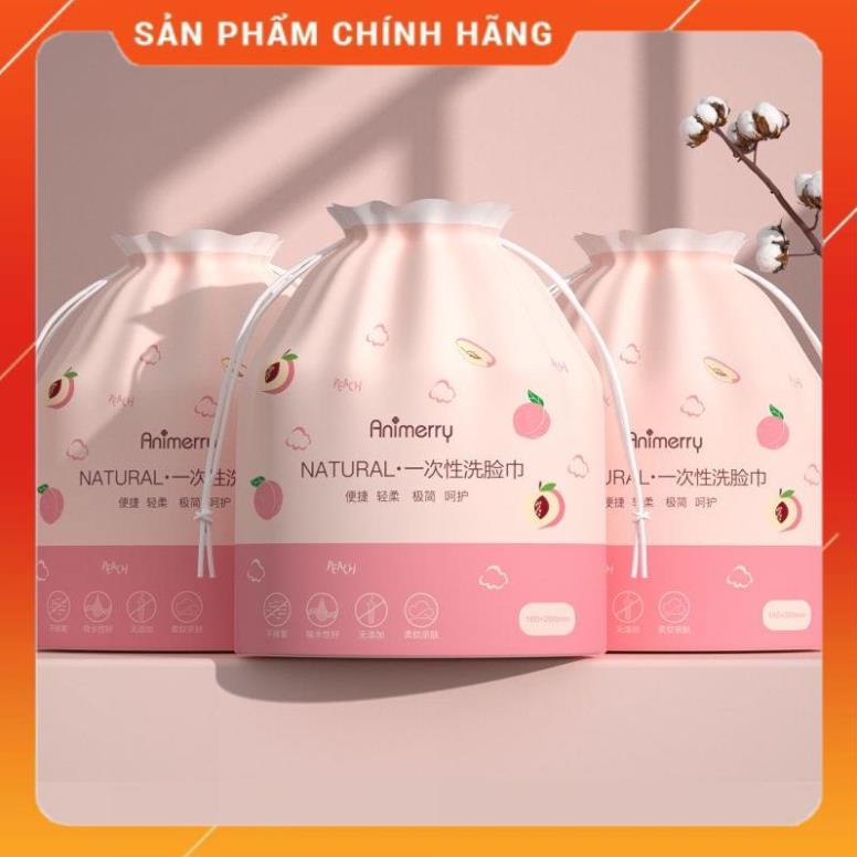 Khăn Mặt Khô Dùng 1 Lần 100% Bông Tự Nhiên - Cuộn Khăn Mặt Tẩy Trang, Lau Mặt Khô, Ướt