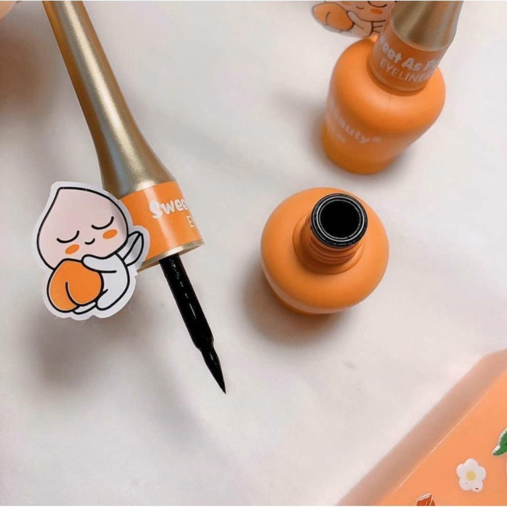 Bút Kẻ Mắt Nước Trái Đào Kiss Beauty Peach Eyeliner KING DC Siêu Dễ Kẻ-Bền Màu-Không Thấm Nước