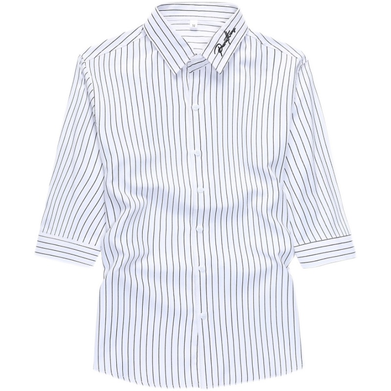 Áo Sơ Mi Nam Tay Lửng Họa Tiết Kẻ Sọc Phong Cách Doanh Nhân Thời Trang Mùa Hè 2022