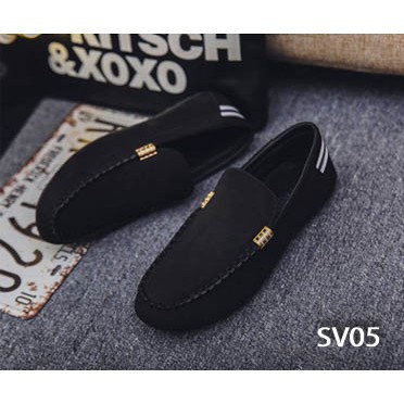 [ SIÊU HOT] Giày Lười Nam Cao Cấp Phong Cách Thời Trang [ Xanh navy- SV04, Đen-SV05, Đỏ Tím-SV06 ]