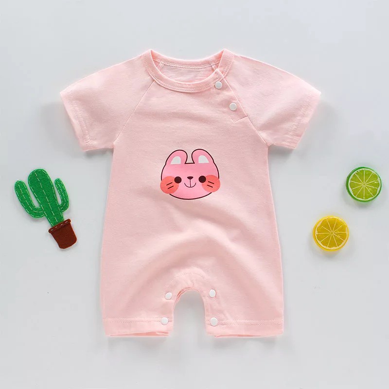 Bộ Body Cotton Ngắn Tay Đáng Yêu Cho Bé