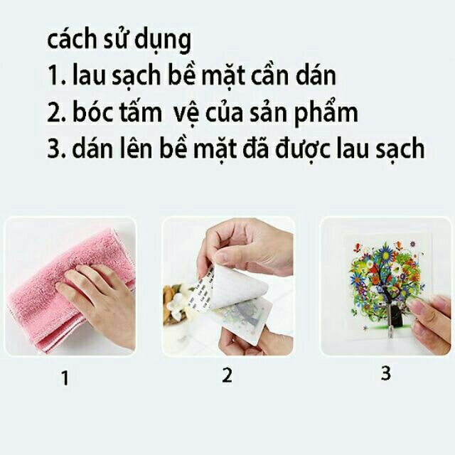 Móc cường lực 3D bản to hình sắc nét (clip thật)