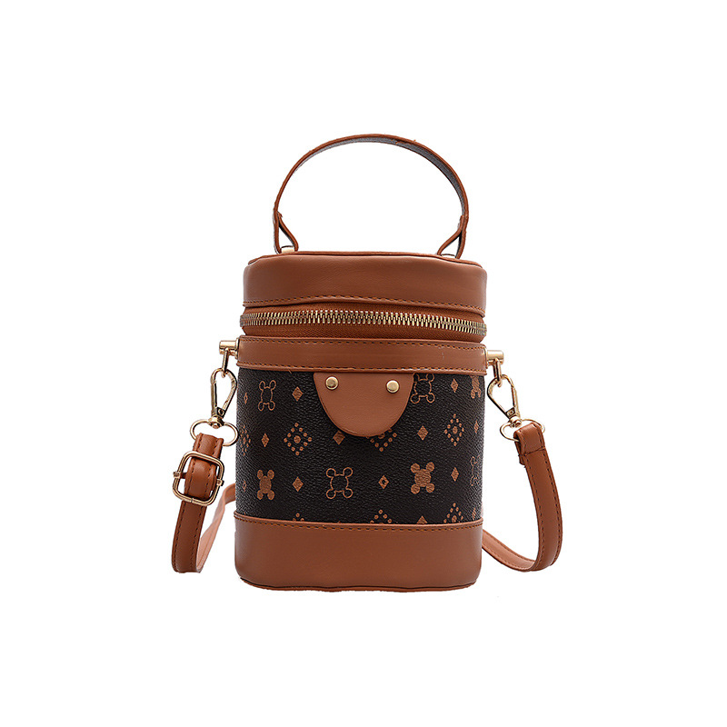 Túi bucket đeo chéo IELGY vải da thời trang dành cho nữ