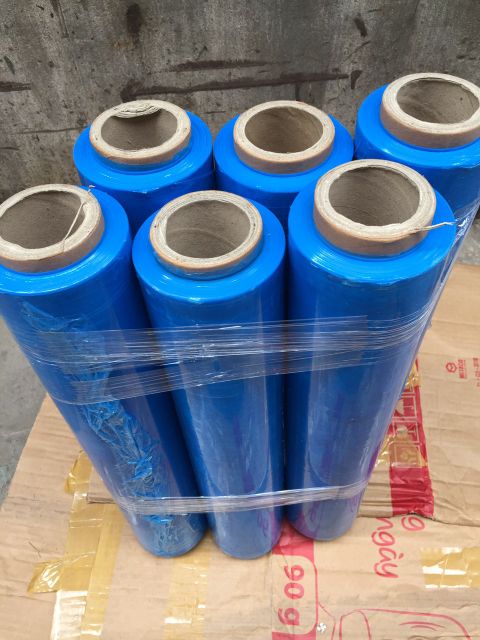 Màng PE cuốn hàng màu xanh.cuônxanh.dai 50 cm nặng 2.3kg