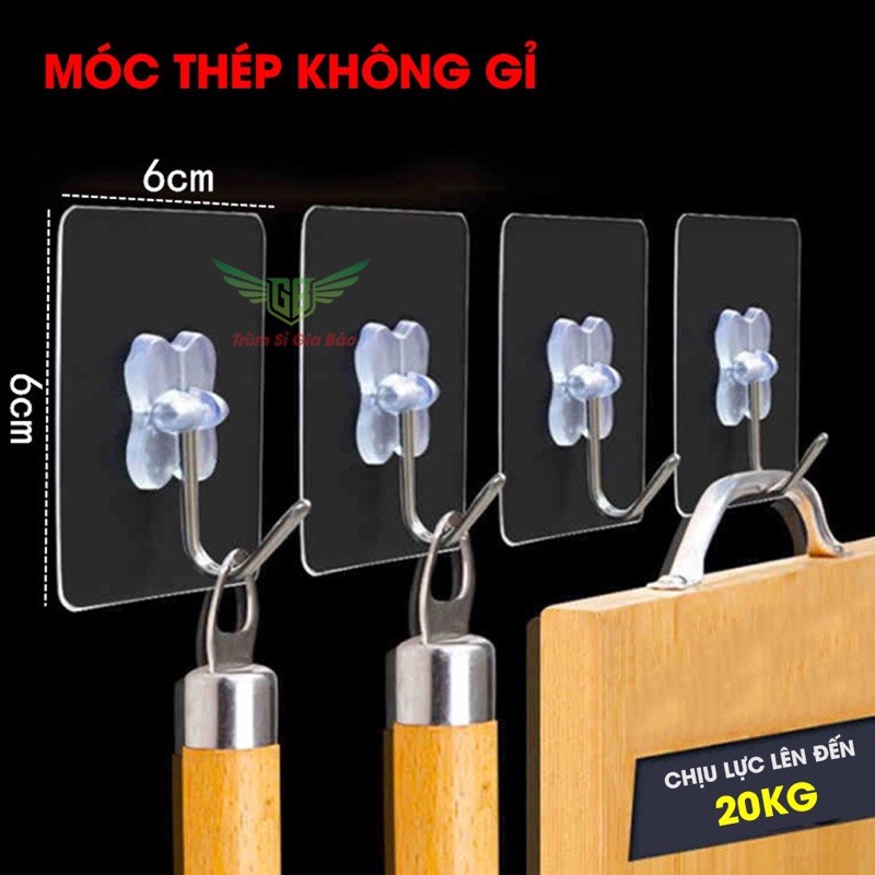 Móc Dán Tường Chịu Lực ❤️ Combo 10 Chiếc❤️ Móc Dán Tường Siêu Dính Chịu Lực Tiện Ích Cho Mọi Nhà.