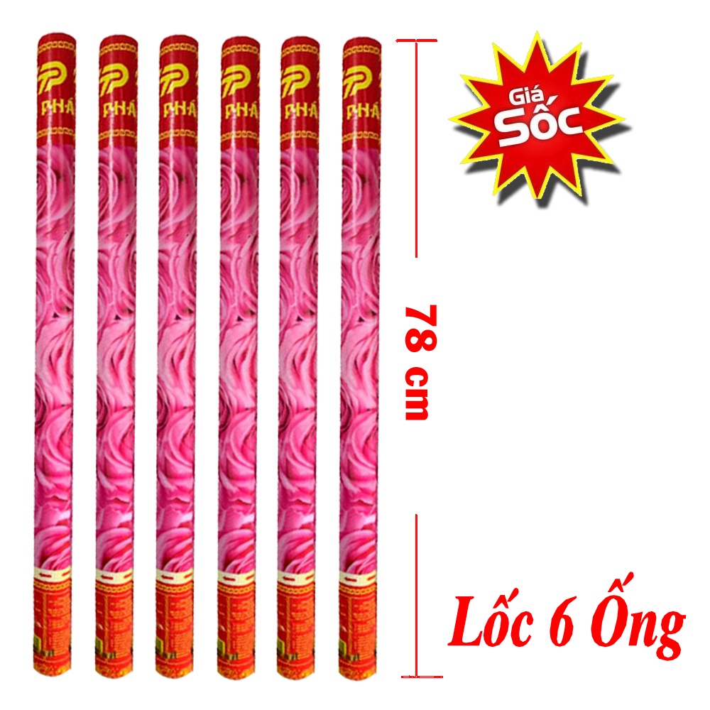 Lốc 6 Ống Pháo Giấy Phụt Cánh Hoa Hồng🌸Phụ Kiện Cao Cấp Tuyệt Đẹp Dành Cho Đám Cưới Sinh Nhật Lễ Hội Party Cây Dài 78 cm