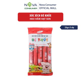 Xúc Xích Bé Khỏe Heo Hầm Hạt Sen (23g x 5 cây)