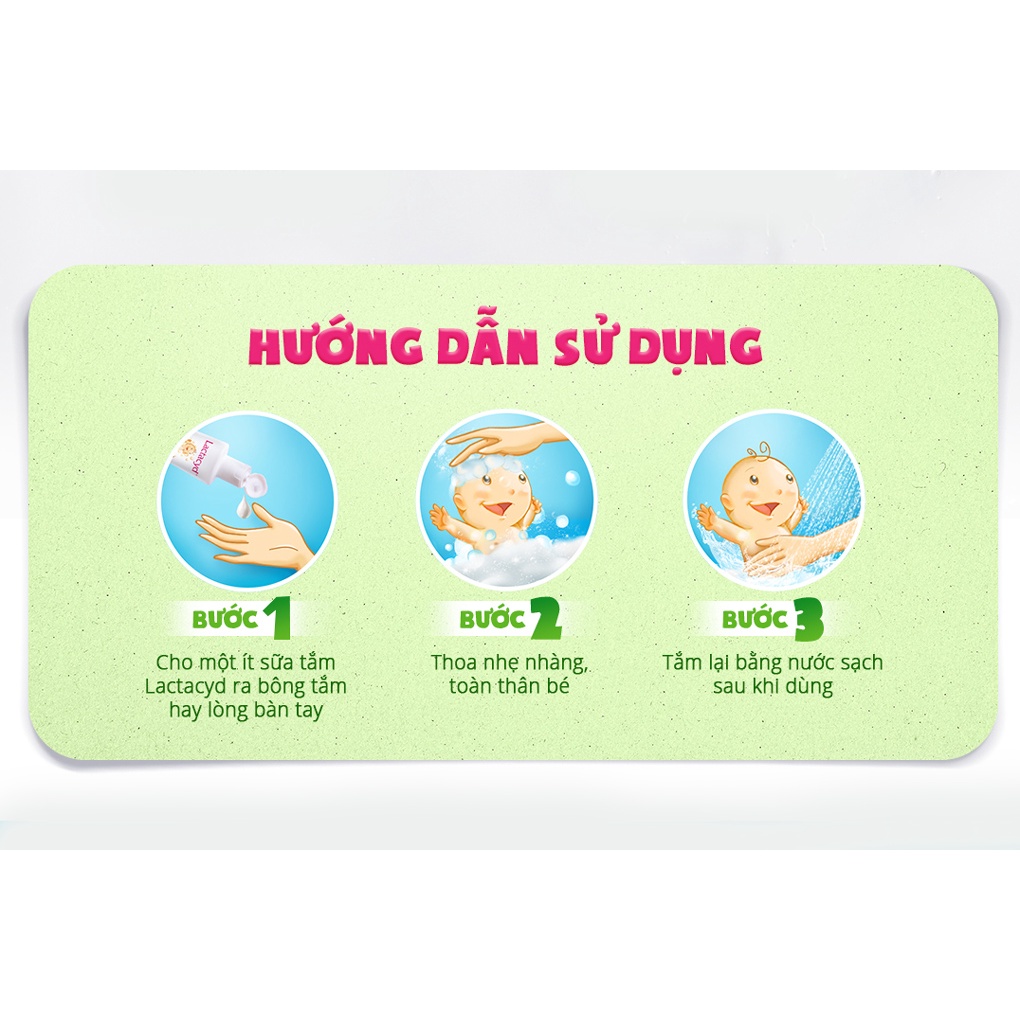 Sữa tắm gội toàn thân cho bé Lactacyd baby extra milky chai 250ml
