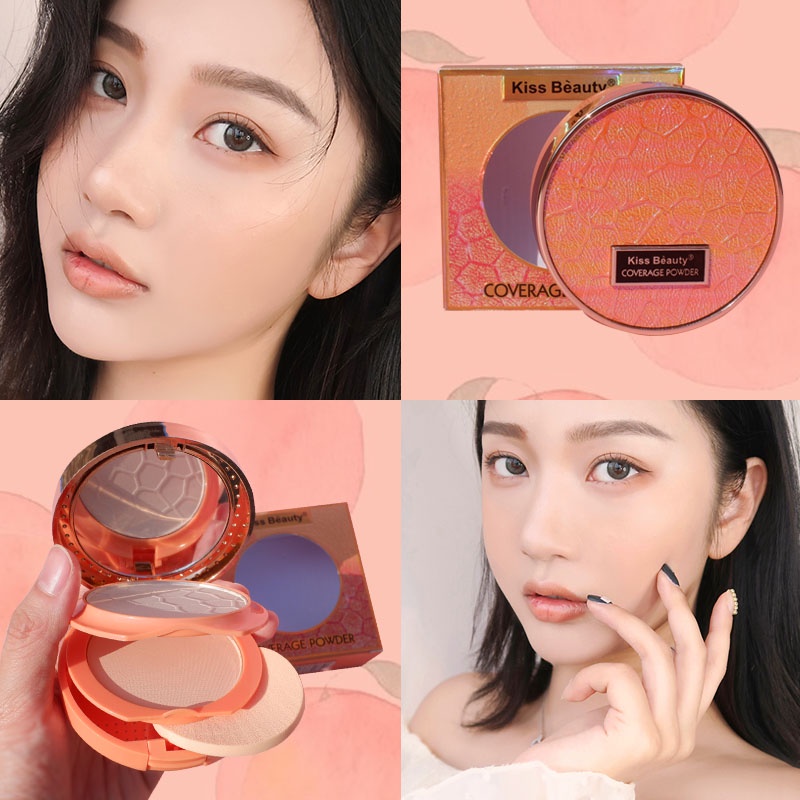 Phấn Nền Kiềm Dầu Chống Nắng 12H Mịn Lì Kiss Beauty MATTE+PORELESS POWDER 9g KB-FB04