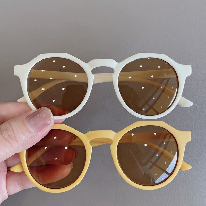 (KIQI-FASHION) COD Kính Mát Gọng Tròn Chống Tia Uv400 Cao Cấp Thời Trang Hàn Quốc Cho Bé