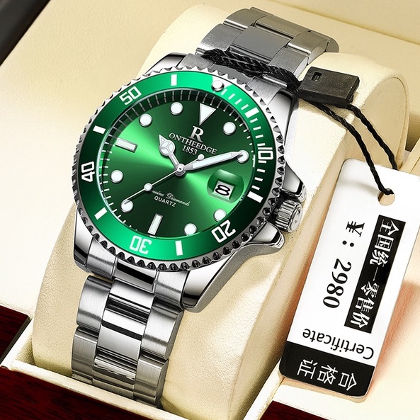 ĐỒNG HỒ NAM CHÍNH HÃNG R-ONTHEEDGE DÂY KIM LOẠI CAO CẤP CHỐNG GỈ + LỊCH NGÀY THẠCH ANH SÁNG SANG TRỌNG Aeshop.01 𝐃𝐇𝟔 | BigBuy360 - bigbuy360.vn