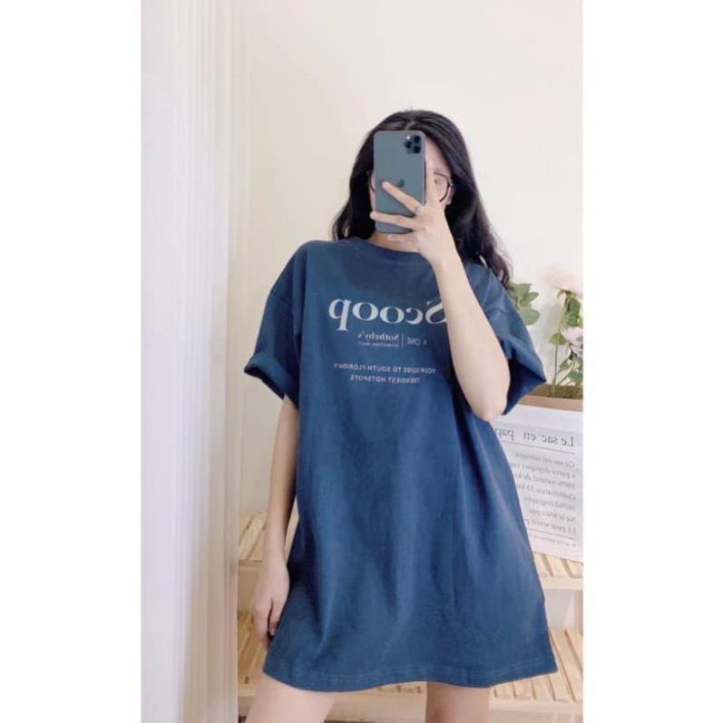 Áo Thun Nam Nữ Form Rộng 3158 Cotton Khô Scoop