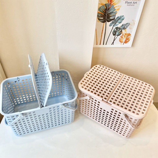 Làn giỏ nhựa đi sinh Inochi 🎋 HÀNG CHÍNH HÃNG 🎋Làn giỏ nhựa đi sinh Inochi kích thước lớn 44.5 x 29.5 x 30cm Kiến Baby