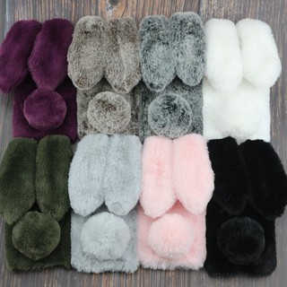 Ốp lưng lông mềm tai thỏ dành cho HUAWEI Nova 2i 3 3i