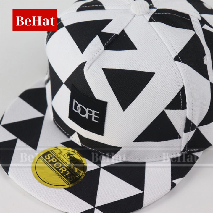 [BEST SELLER] Mũ Snapback Đẹp Nam, Hàng Xuất Xịn, Chất Vải Poly Cotton Dày, Form Đứng Thoáng Mát Khi Đội