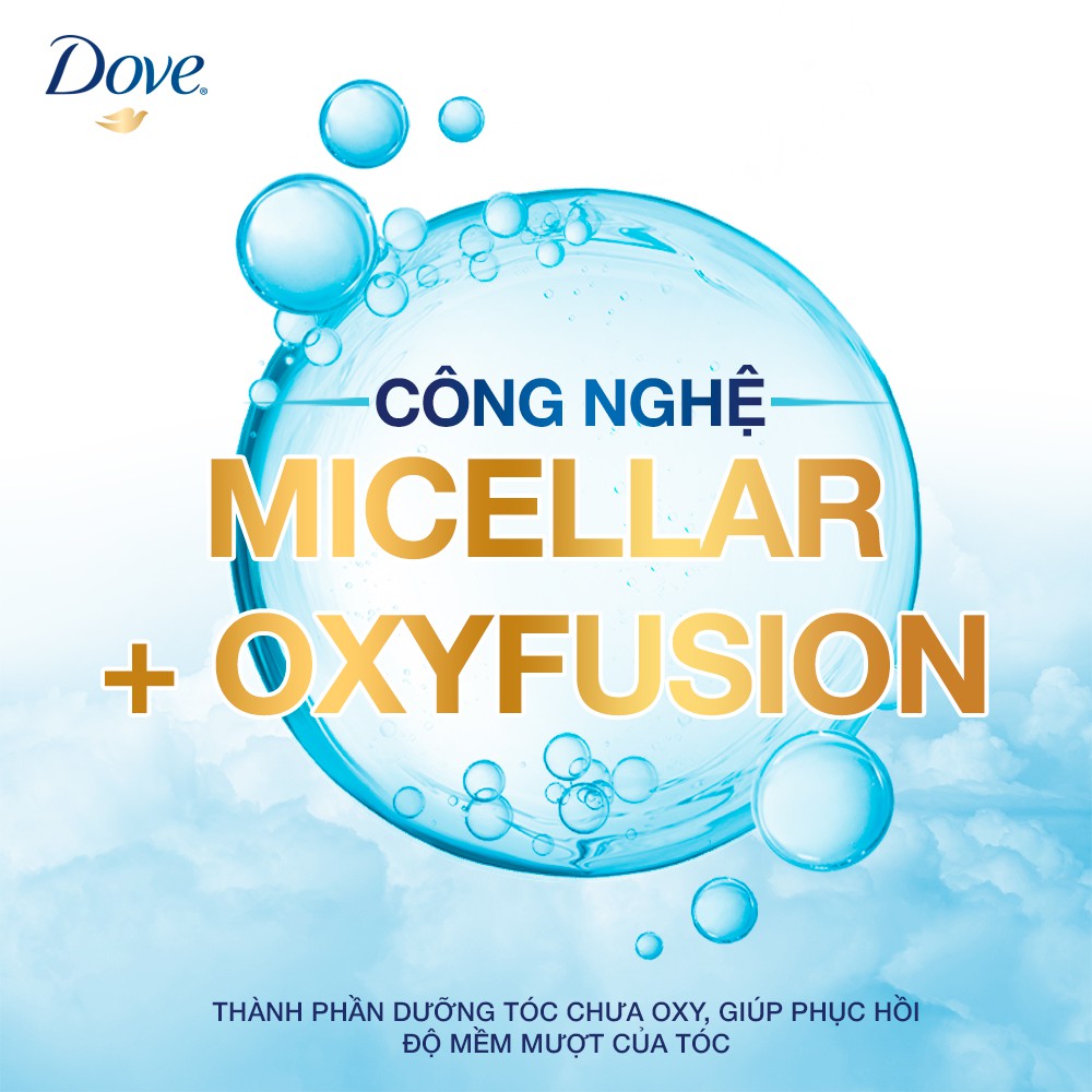 Dầu Gội Dove Dưỡng Tóc Bồng Bềnh, Không Bết Dính 325g