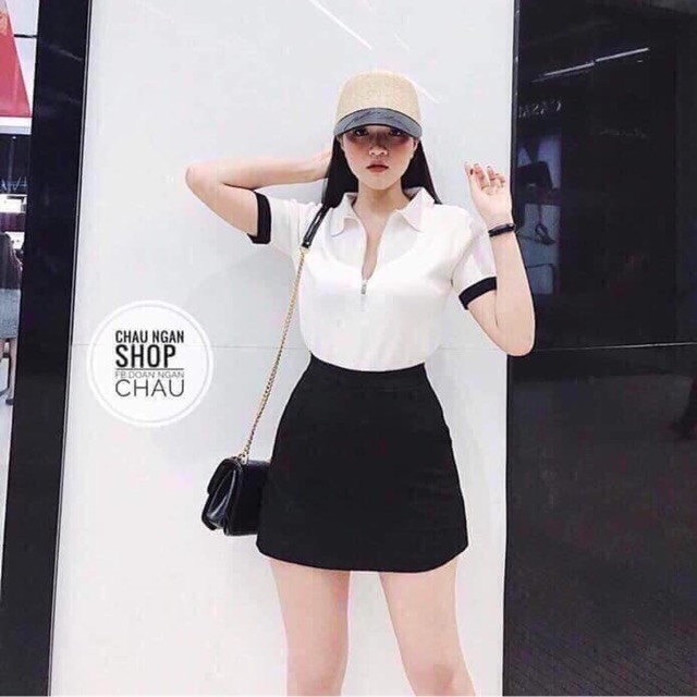 Chân váy chữ A lót quần