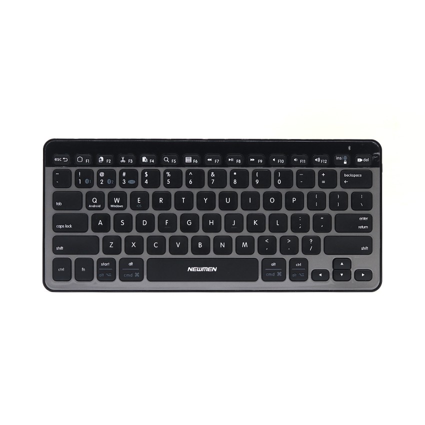 Bàn phím không dây 2 chế độ kết nối NEWMEN BT713,Tương thích đa nền tảng,phù hợp tablets/Mac/Lap/PC- Hàng chính hãng