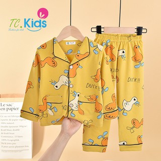 Bộ Pijama thun mặc nhà bé gái 1-5 tuổi