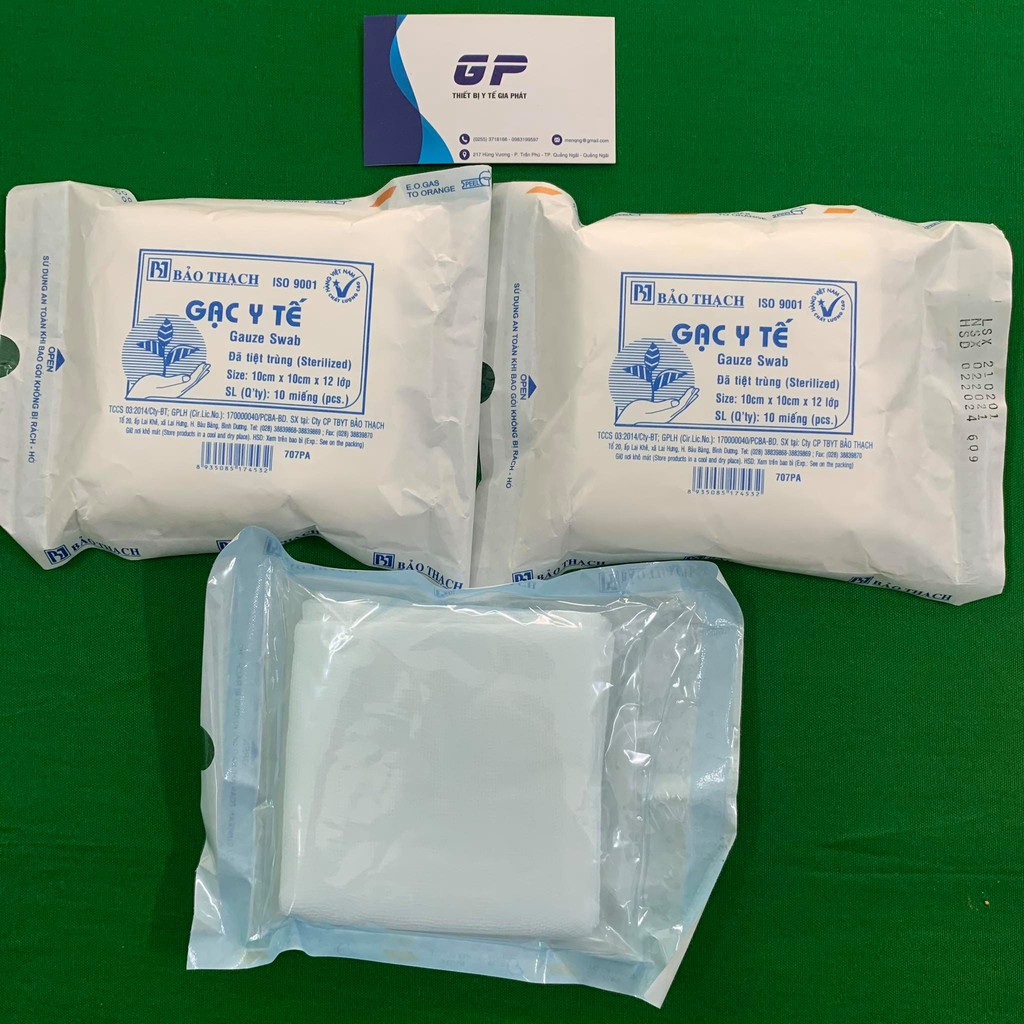 GẠC Y TẾ TIỆT TRÙNG 10x10x12 LỚP BẢO THẠCH DATE LUÔN MỚI NHẤT