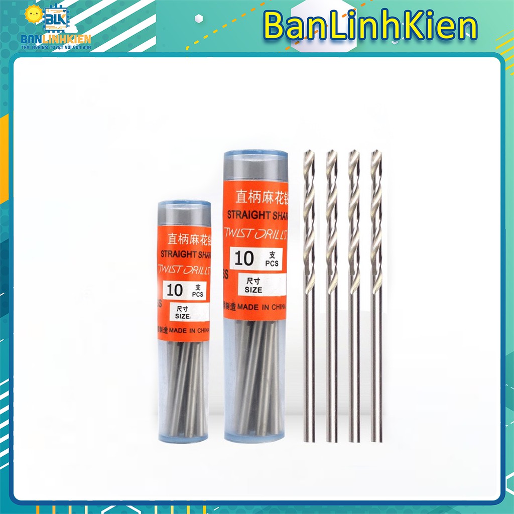 Mũi khoan mạch 0.5-3.0mm/ Mũi khoan phíp đồng đầy đủ các size