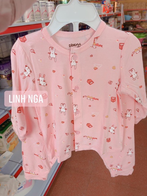 Bộ sơ sinh cài thẳng Dokma Bamboo