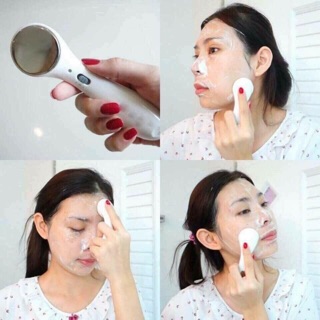 Máy mát xa mặt ion cầm tay mini