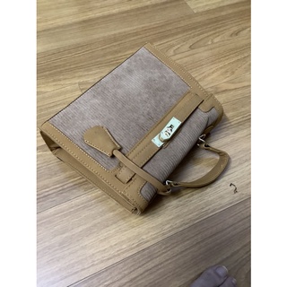 [Sẵn Hàng]♥️Túi HM Nhung Da Lộn(ảnh thật)Size 25
