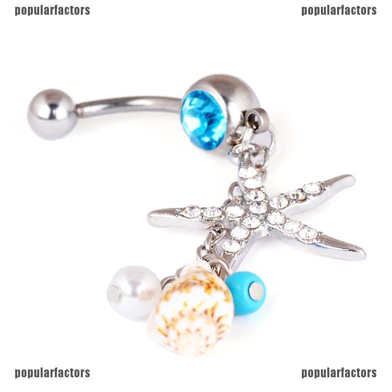 Khuyên Rốn Hình Ngôi Sao Bằng Thép Y Tế