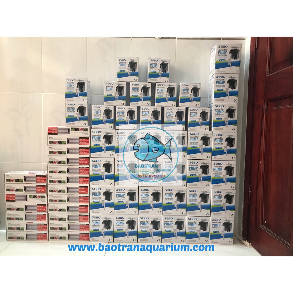 Lọc thác SOBO WP-606H  gác thành hồ cá- Bảo Trân Aquarium