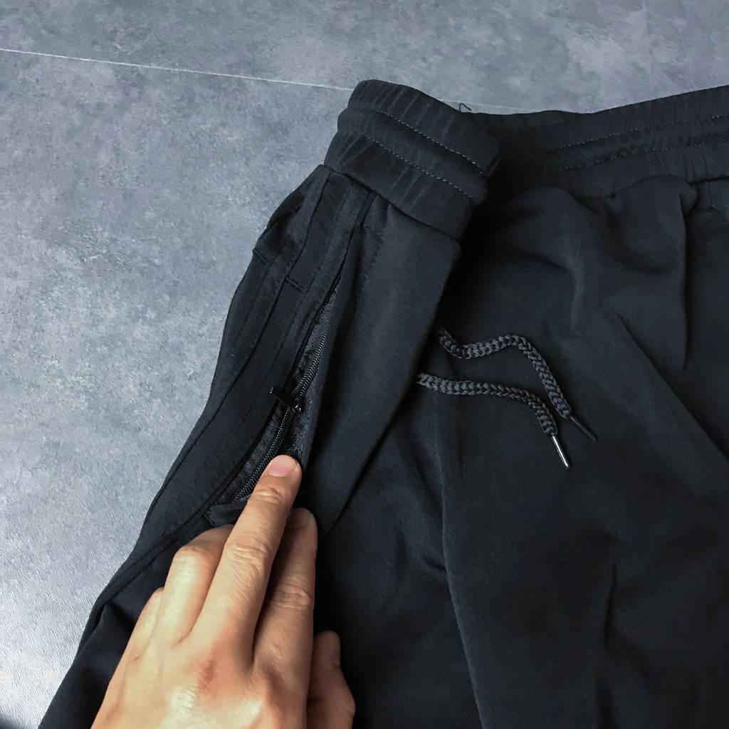 Quần Thể Thao Nam Đen 3 Sọc Đen Ống Suông | BigBuy360 - bigbuy360.vn