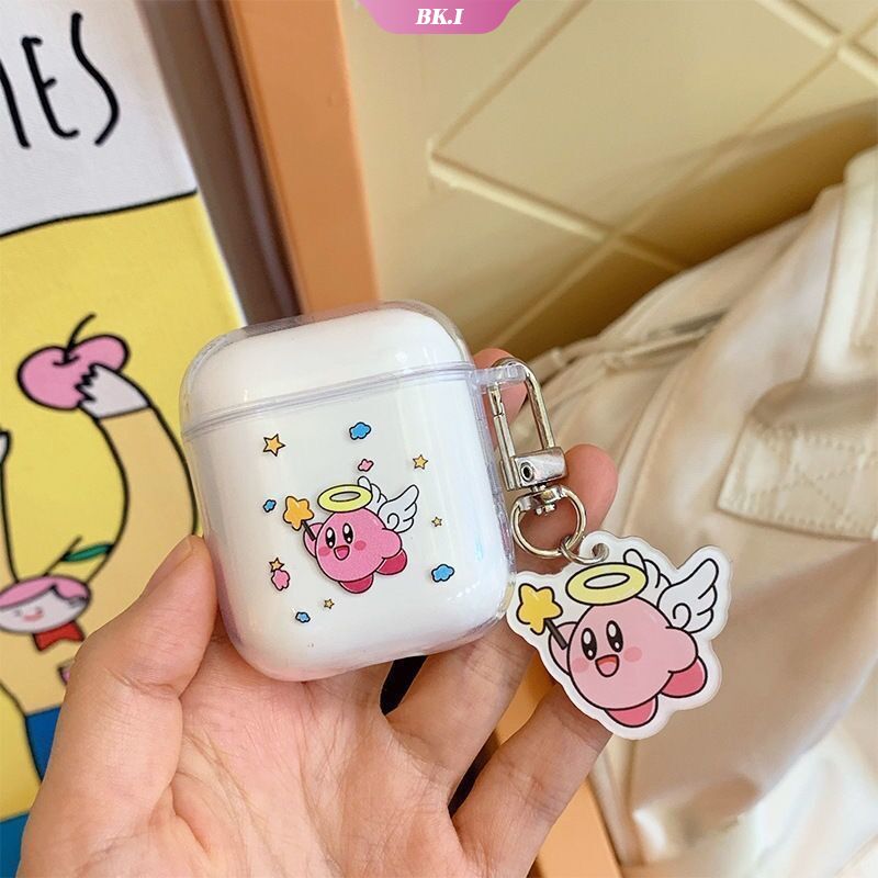 Vỏ Bảo Vệ Hộp Đựng Tai Nghe Airpods 1 / 2 Trong Suốt In Hình Nhân Vật Kuromi Stellaou Dễ Thương