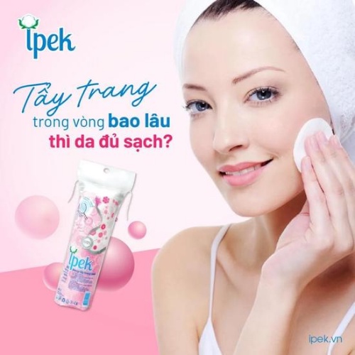 Bông tẩy trang cotton pads chính hãng Ipek, 150 miếng. | WebRaoVat - webraovat.net.vn