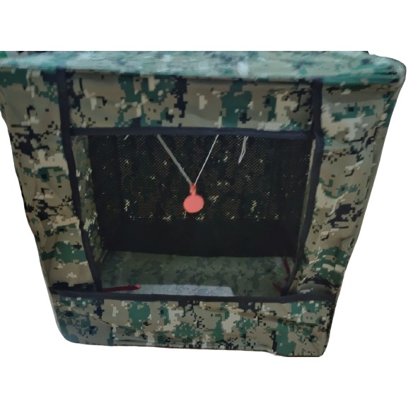 Lồng tập bắn ná cao su màu CAMO kích thước 40x40cm+tặng 1 bia silicon 3cm