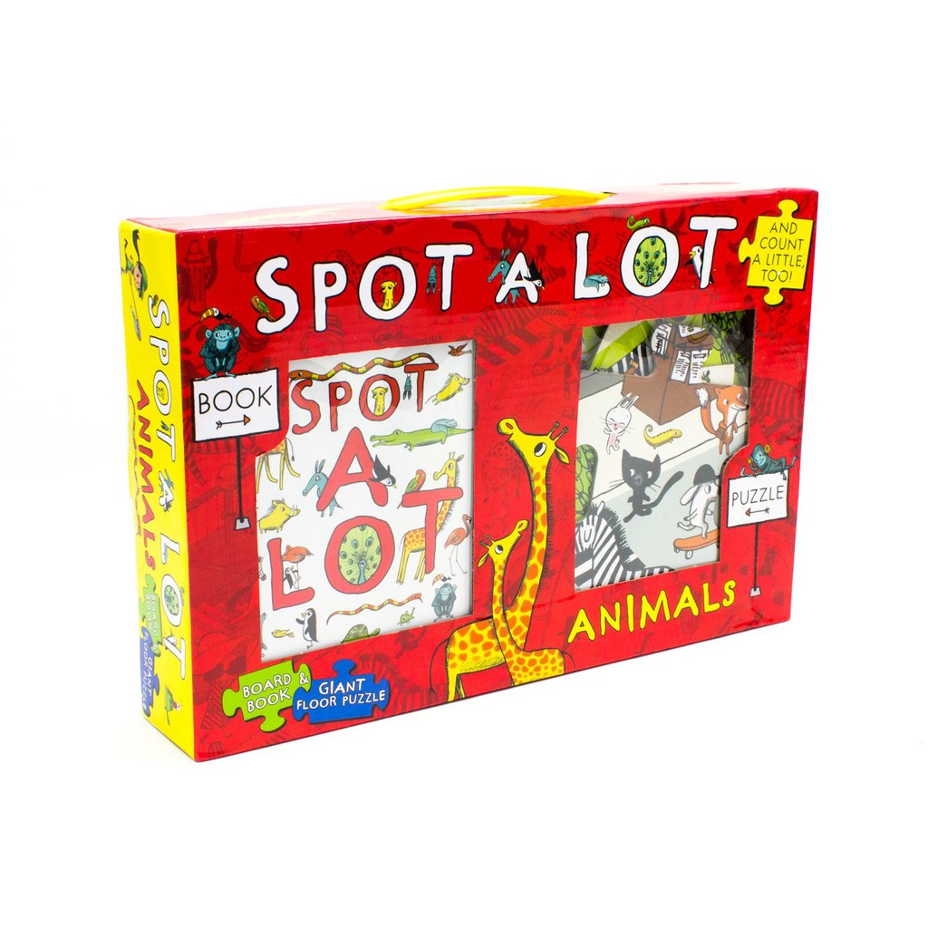 (đồ chơi cao cấp cho bé) Đồ chơi xếp hình Spot A Lot Animals từ UK với hơn 20 mảnh ghép hình (3 tuổi +).