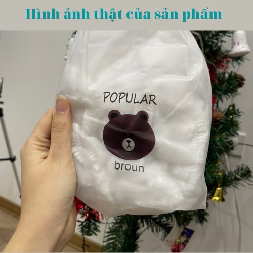 Màng bọc thực phẩm có chun co giãn siêu dai Hàn Quốc - set màng bọc hình túi gấu