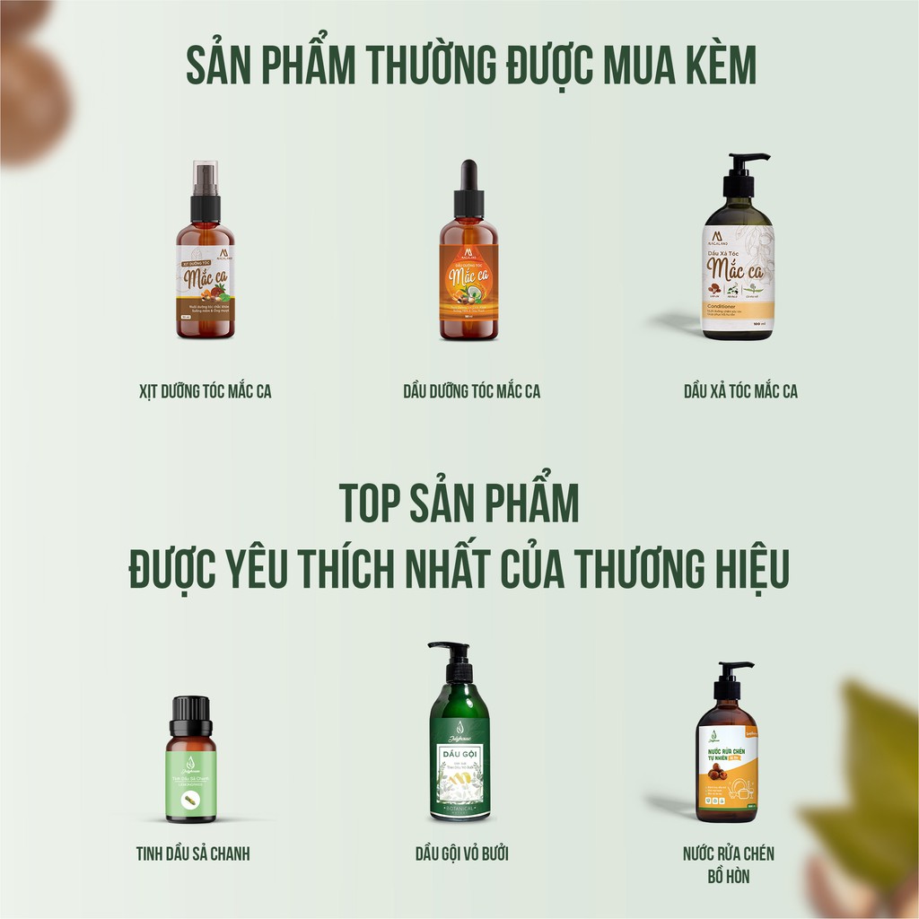 Dầu Gội Bồ Kết Dưỡng Tóc Mắc Ca Macadamia 280ml MACALAND