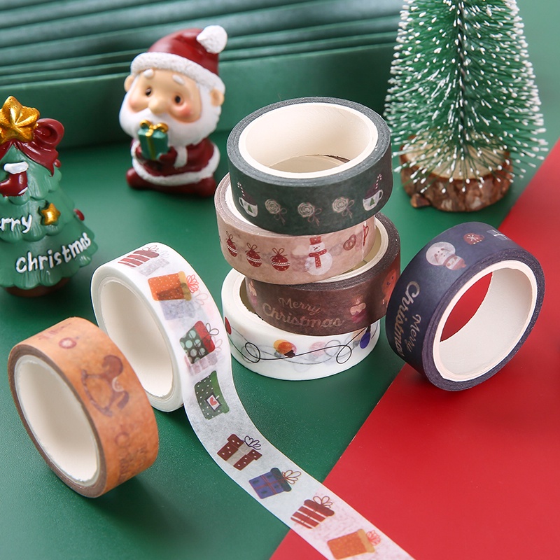 Băng keo washi hoạt hình DIY trang trí Giáng Sinh