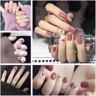 Đề can kháng nước màu hồng tươi tắn dùng trang trí móng tay