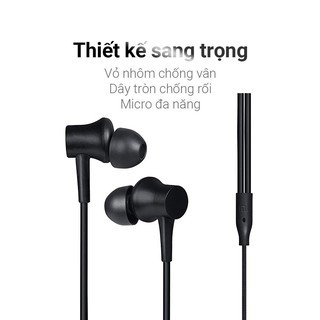 Tai nghe nhét tai XIAOMI In-Ear Headphones Basic chính hãng nghe không hay hoàn tiền 100%