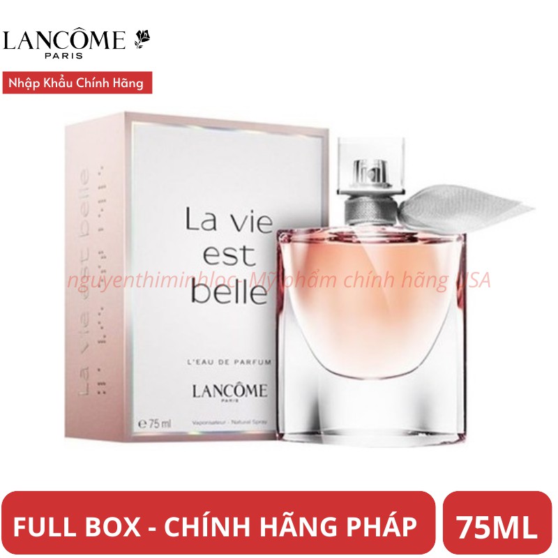 Auth- Nước hoa hàng chính hãng Lancôme La vie est belle 75ml EDP