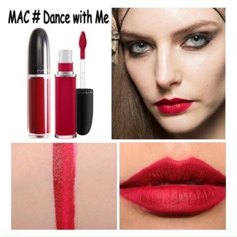Son Kem MAC Retro Matte Liquid Lipcolour- Màu Dance with me- Tone đỏ rượu vang 💄